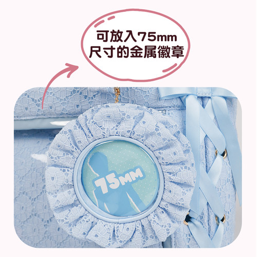 【新品】WEGO花缇蕾丝娃包痛包单肩手提托特包女丝带谷子痛文化 - 图0
