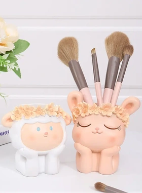 卡通动物树脂多肉花盆创意桌面