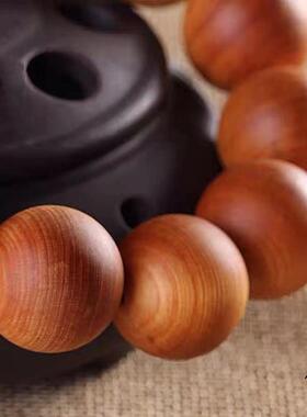 2026太行崖柏手串陈化2.0念珠 顺纹沉水高油性崖柏佛珠手链 直销