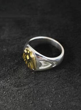 2025新款高桥吾郎风格高级感百搭轻奢时尚气质手工戒指雏鹰戒指金