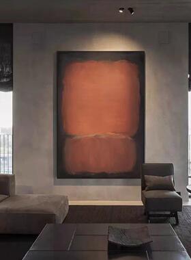 侘寂风抽象客厅装饰画级感餐厅卧室壁画小众极简中古风玄关挂画