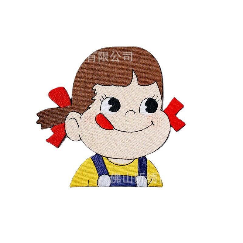 不二女孩可爱卡通刺绣布贴t恤帆布包diy个性装饰绣花章补丁贴熨烫