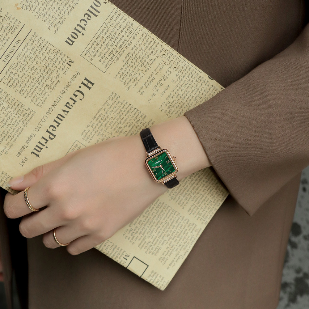 女轻奢小众女士小巧精致复古手表 番米拉国产腕表