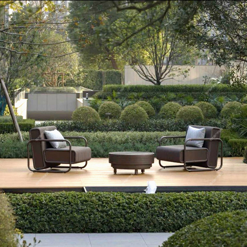 户外沙发组合庭院别墅露台样板房休闲民宿花园阳台皮制室外家具,淘宝优惠券,粉丝福利购,淘宝优惠卷