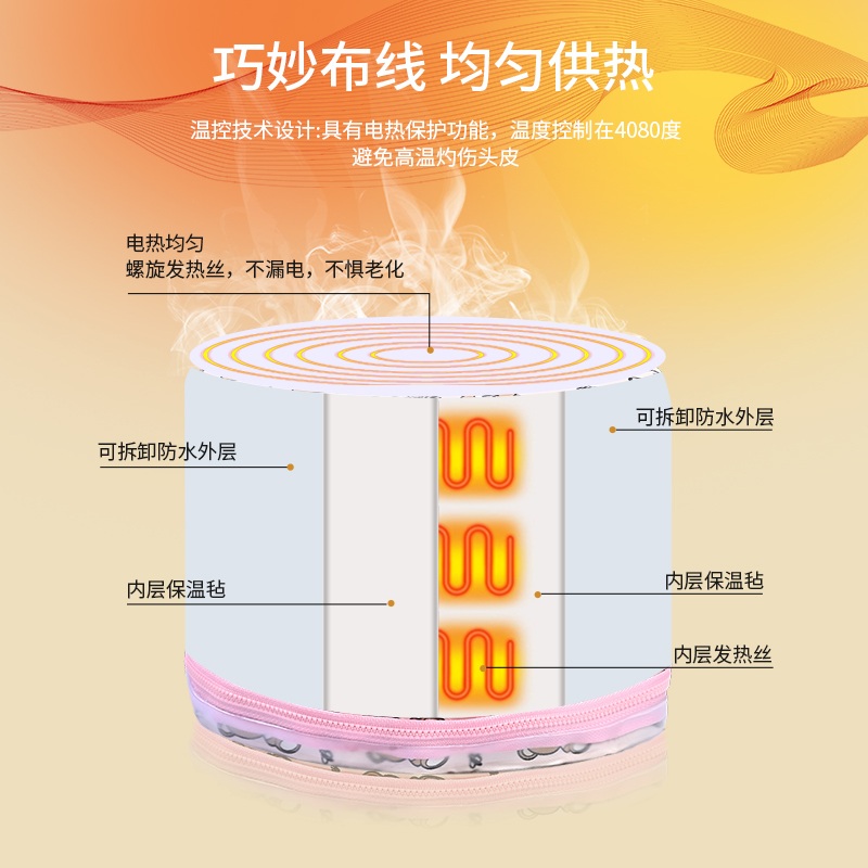 加热帽发膜专用蒸发帽家用头疗焗油电热帽子女蒸汽染发护发理发店 - 图2