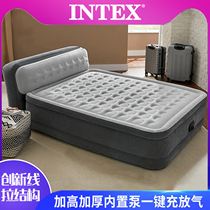 Intex Luxury Inflatable Mattress Double home Built-in Air Pump Automatic Inflatable Bed Foldable Bedroom Air Cushion Bed
