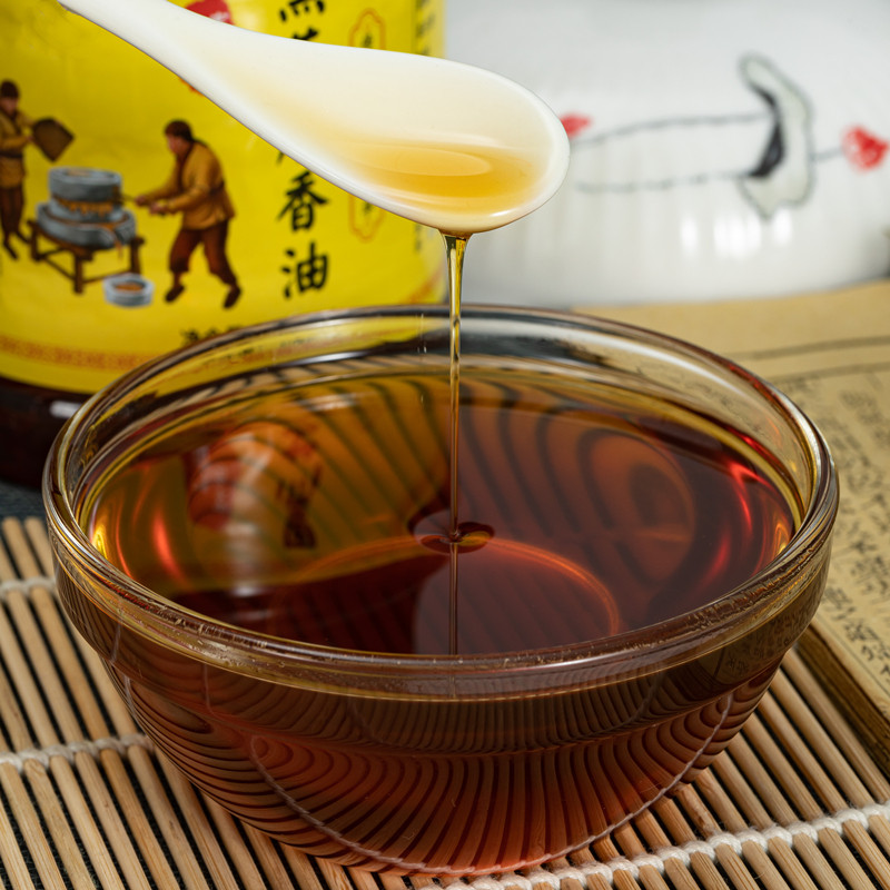 正宗农家自榨纯黑芝麻香油1L