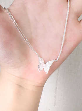 气质精致2024年新款百搭白色项链