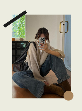 [毛衣look]韩风ins穿搭女装服装店墙贴挂画氛围拍照装饰画芯海报