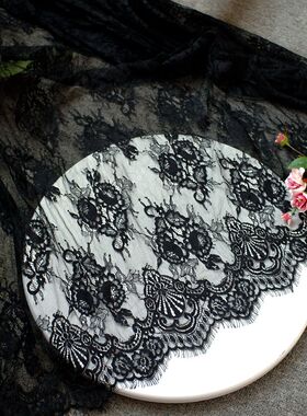 睫毛花边婚纱裙子家纺装饰布料