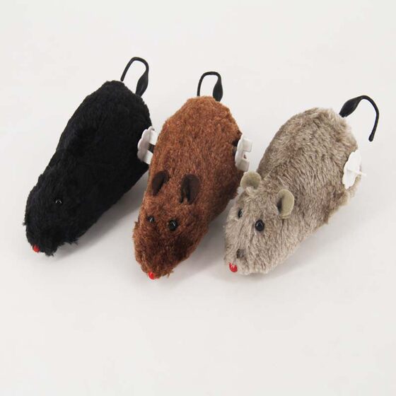 Cat toy wind-up mouse cat toy wind-up plush simulation electric remote control mouse kitten to amuse the cat