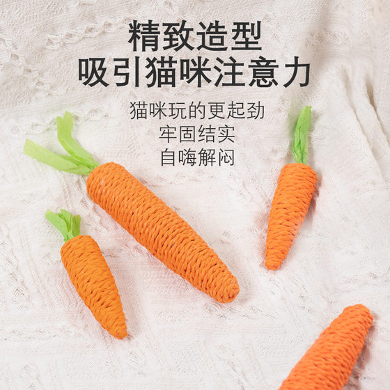 Cat carrot toy