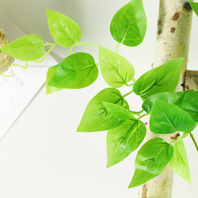 仿真绿植葡萄绿叶树叶子装饰吊顶塑料藤蔓假植物花藤藤条管道遮挡 - 图1