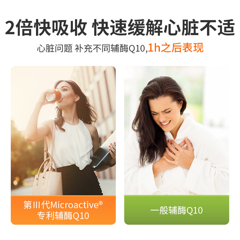 【2瓶装】心达人辅酶素q10进口泛醇 OrganicWarmth海外辅酶Q10
