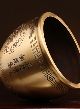 纯铜香炉烟灰缸收纳笔筒家居装饰