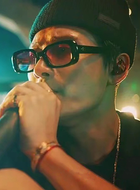 王嘉尔同款墨镜落日腮红眼镜小框