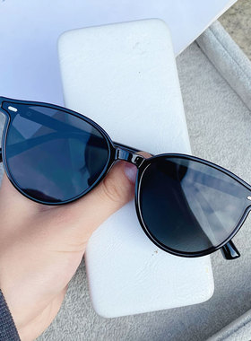 白色边框墨镜女高级感小脸小框