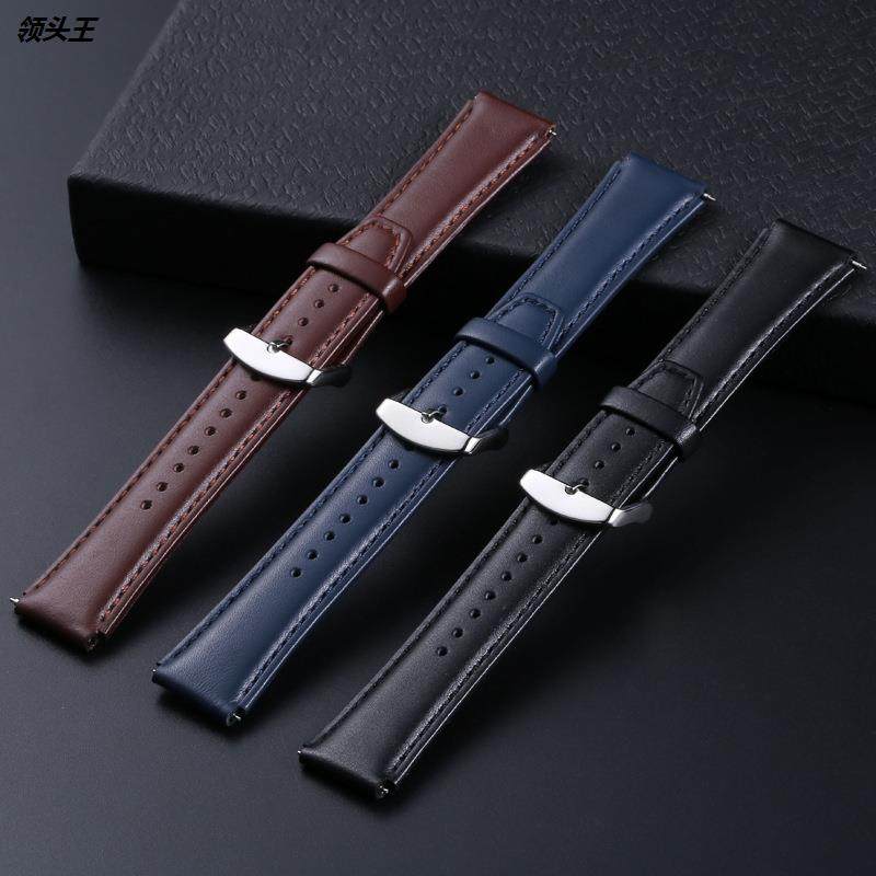 适用华为GT系列手表牛皮头层意大利牛皮手表表带真皮表带