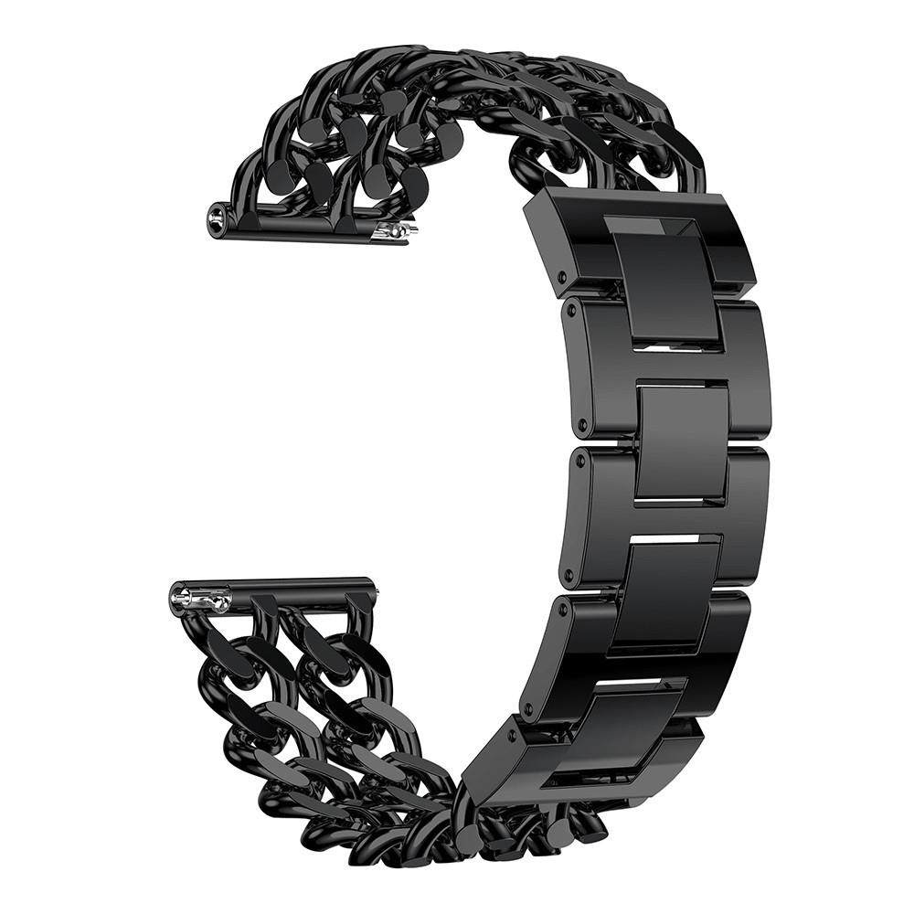 20mm/22mm适用三星Galaxy Watch3双排牛仔链表带华为小米合金腕带