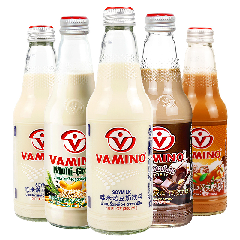 泰国VAMINO进口哇米诺豆奶饮料300ml植物蛋白豆乳饮料饮料早餐奶 - 图3