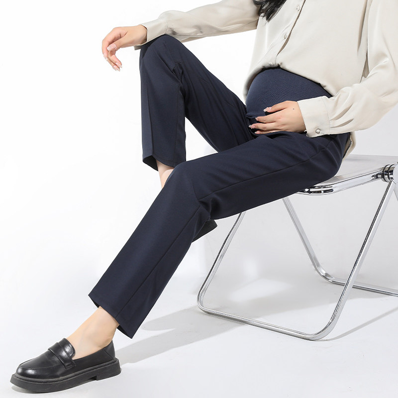  翎露孕妇直筒裤