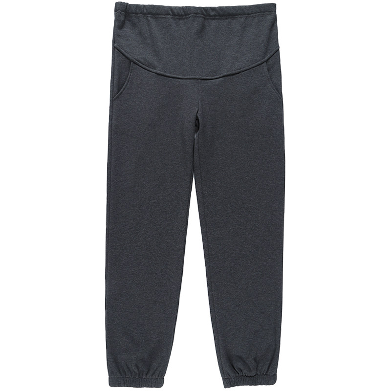 孕妇裤冬天外穿大码宽松加绒运动裤 翎露孕妇灯笼裤