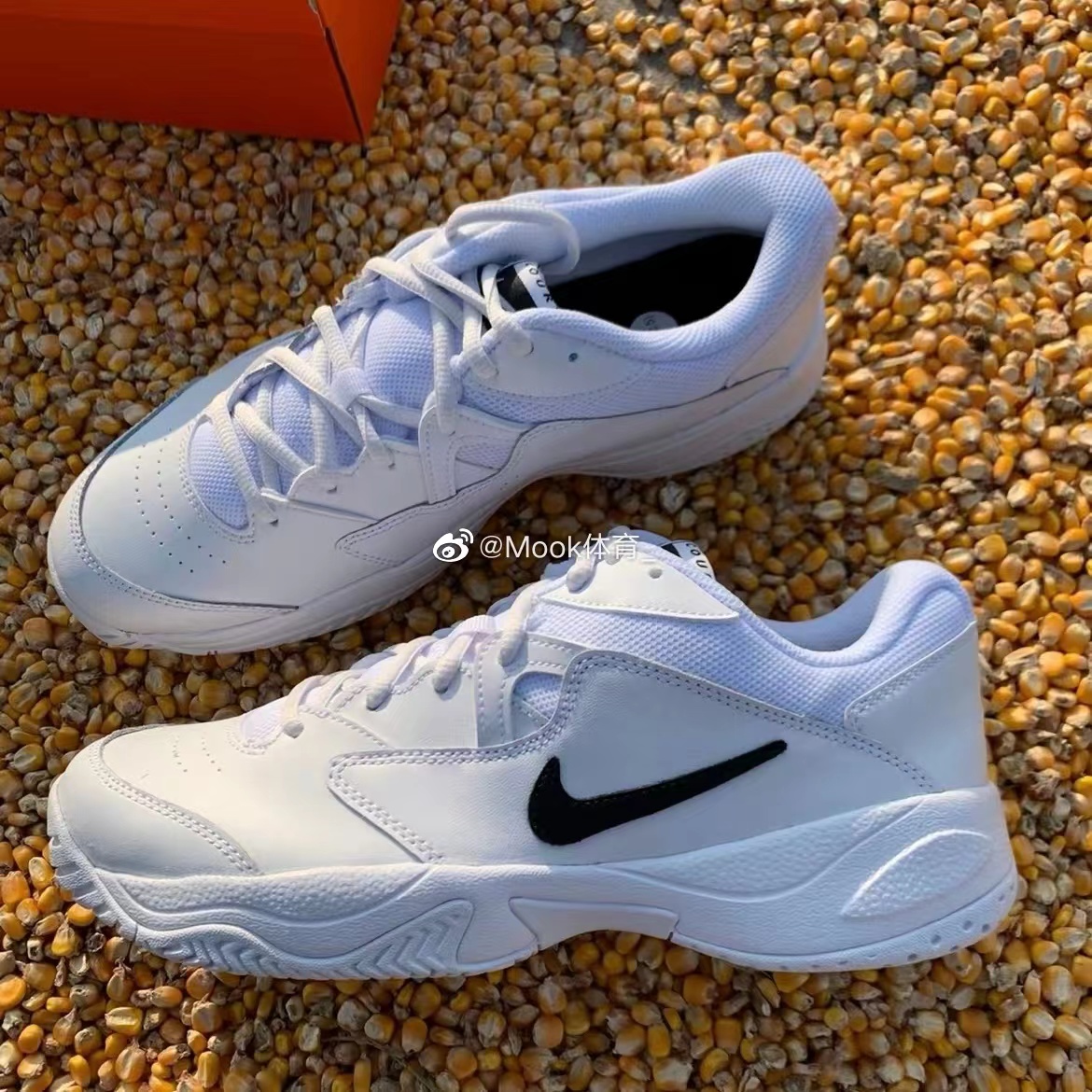 Nike/耐克Court Lite 2 女子经典复古老爹鞋运动网球鞋AR8838-101 - 图2