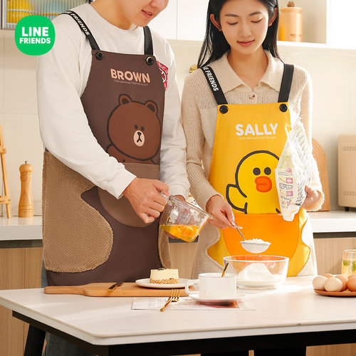 擦手围裙厨房家用2025新款防水溅防油做饭工作服女围腰餐饮薄款 - 图2