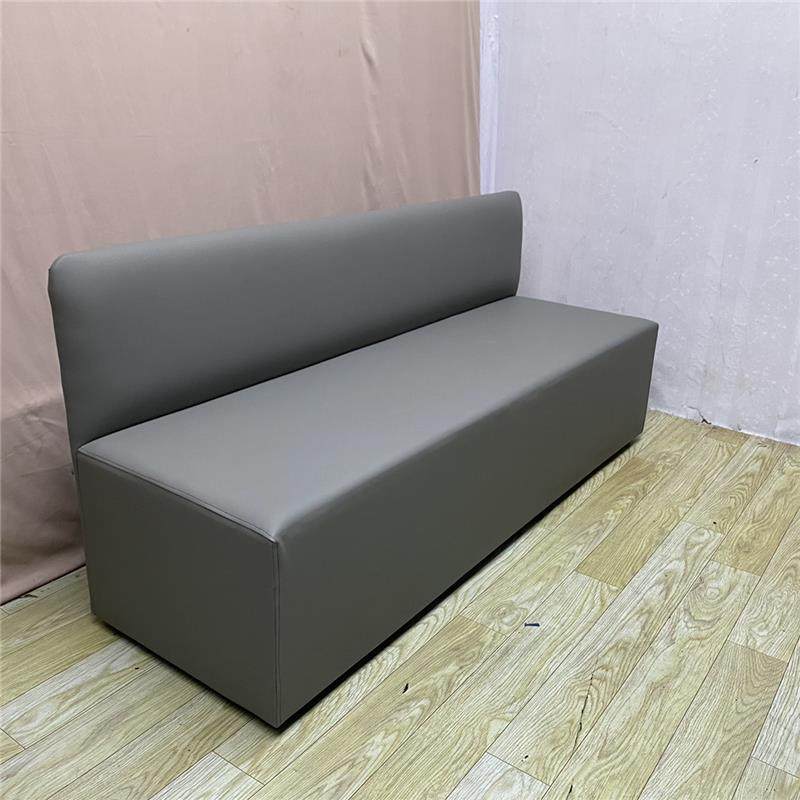 发款约现代带背沙长条凳软包新简游乐场休息区大定厅等候长椅可制