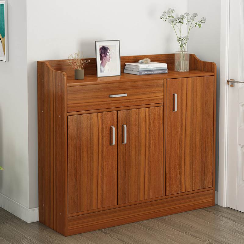 放门口的鞋柜25宽60cm长80公分高30深24厚鞋架家用木白色简易收纳 - 图1