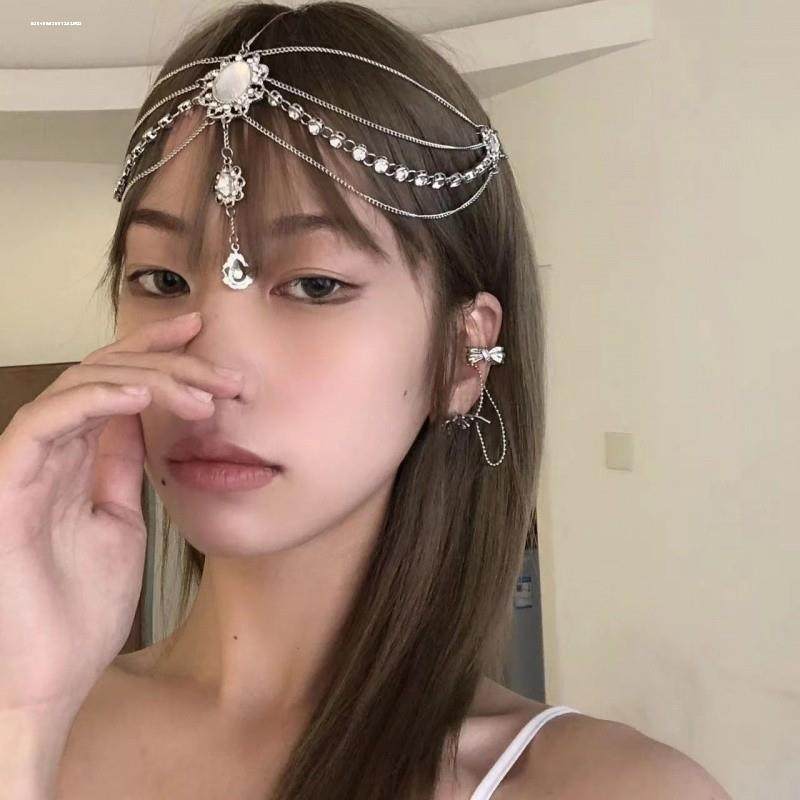 新娘额前盘发头链女童古典眉心坠额头链韩国公主链额饰发饰品,淘宝优惠券,粉丝福利购,淘宝优惠卷