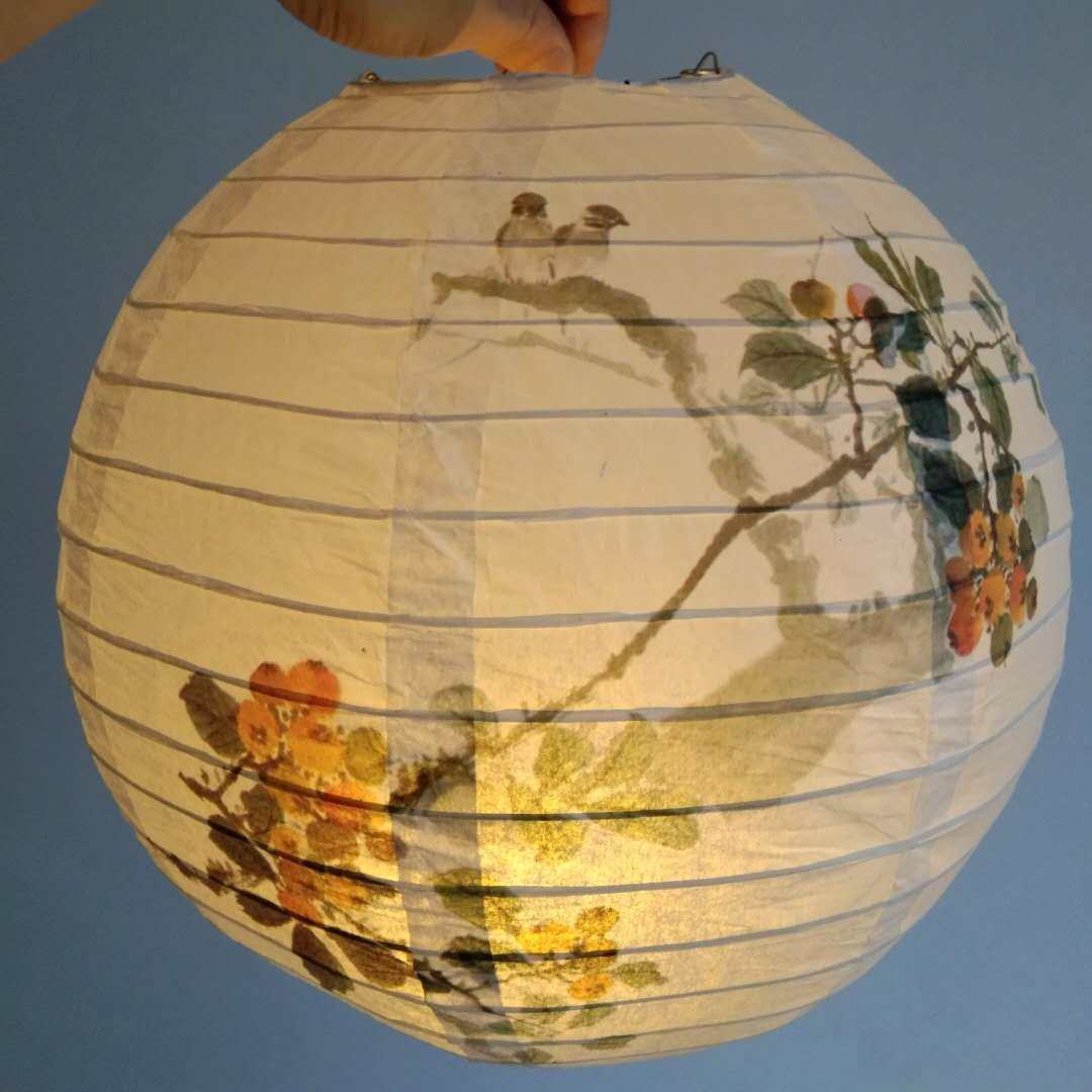 古风纸灯灯笼装饰中秋氛围挂饰国风红灯笼中式手提花灯场景道具糊