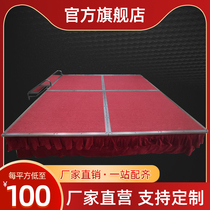 Steel Belt Wheel Folding Stage Plate Wedding Celebration Lifting Event Stage Shelf School Ttai Hotel Stage Equipment