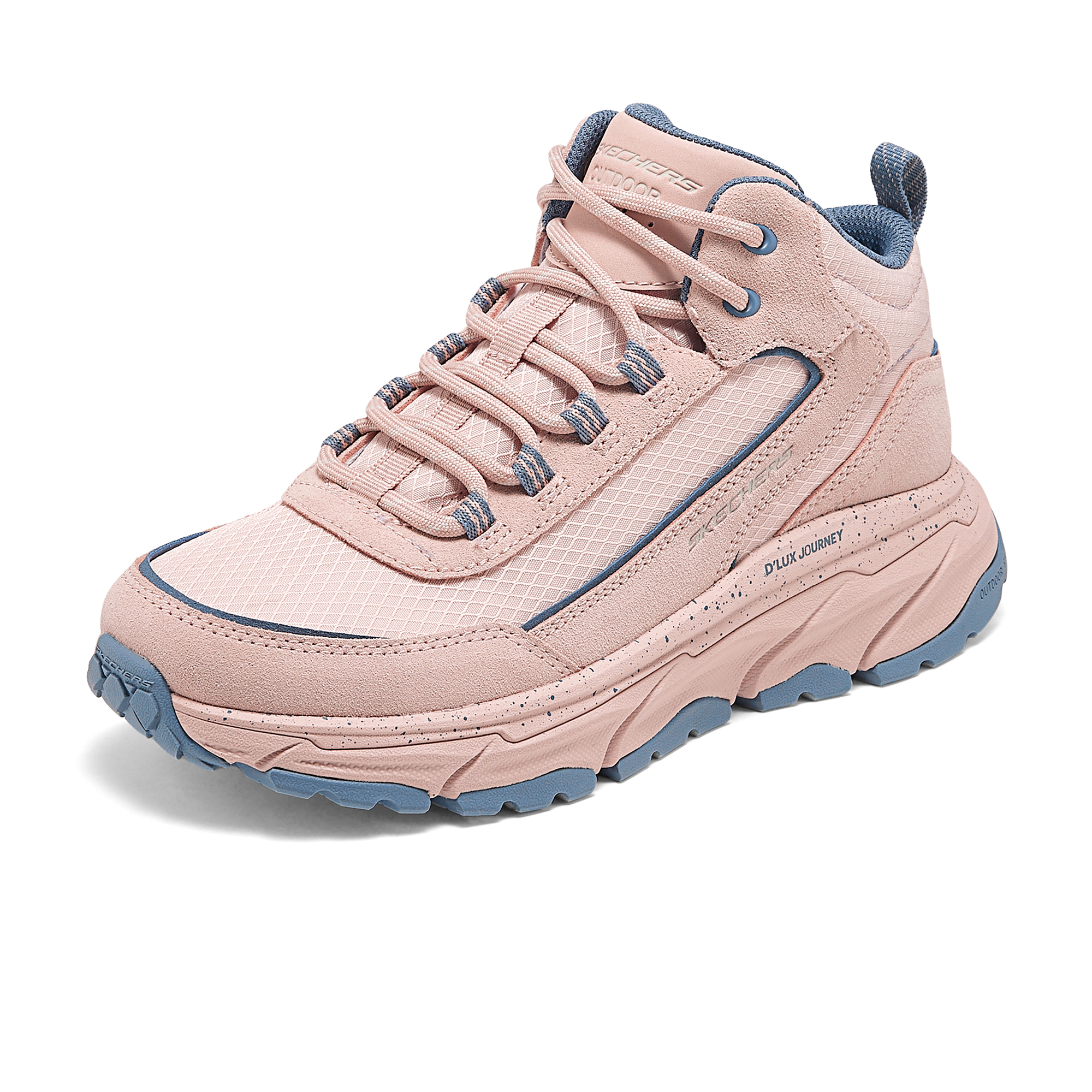 Skechers斯凯奇新款女士绑带高帮户外鞋防滑耐磨轻质运动鞋180169 - 图0