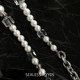 Square Crystal Pearl Necklace New INS Sweater