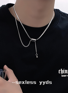 极简风小蛮腰项链男款潮流高级感