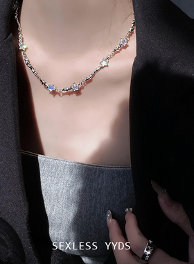 美到失语！幻彩星星糖项链女个性