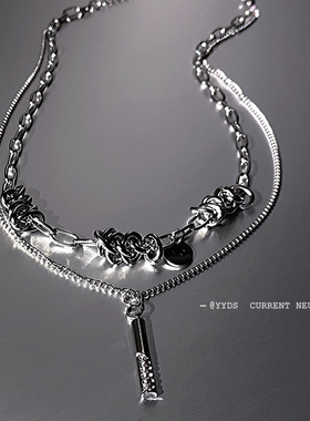 女ins嘻哈设计小众项链轻奢小众