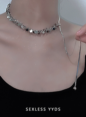 冷性风抽拉项链女款颈链choker