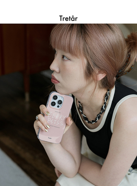 Tretar 「星夜银萃」 黑玛瑙银珠项链 天然百搭锁骨链