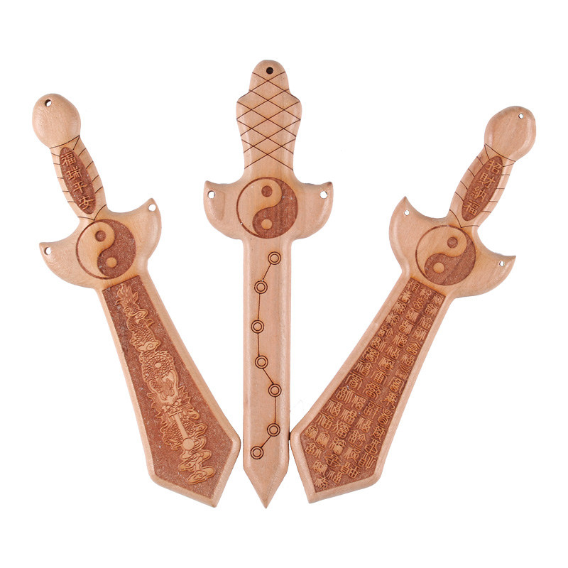 桃木剑婴儿原色桃木小挂件七星剑纯木宝剑儿童桃核剑迷你玩具装饰,淘宝优惠券,粉丝福利购,淘宝优惠卷