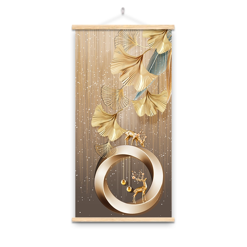 玄关装饰画现代简约入户客厅走廊壁画网红过道竖版餐厅墙上挂画布 - 图3