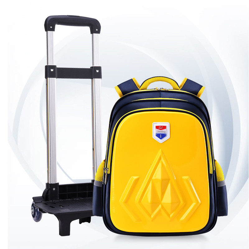小学生拉杆1-3-6年级5男女书包 嘉米蒂箱包双肩背包