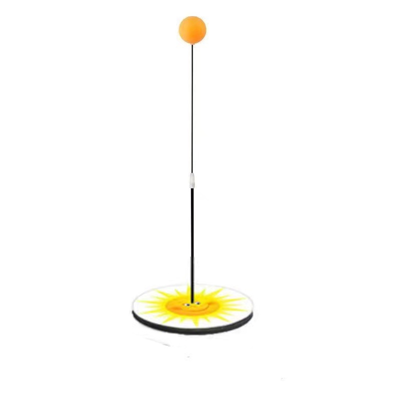 儿童金属底座不倒翁乒乓球训练器悬浮单人打回弹锻炼反应力防近视 - 图3