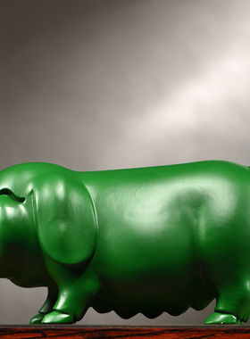 木雕猪摆件十二生肖动物桌面装饰