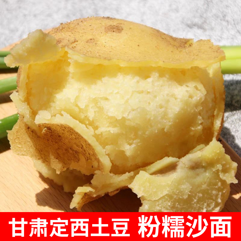 定西沙面大土豆新鲜当季蔬菜批发马铃薯软糯士豆甘肃高原黄心洋芋