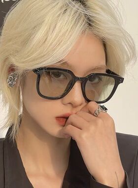 抖音同款腮红墨镜太阳眼镜防晒防紫外线女士韩版防蓝光