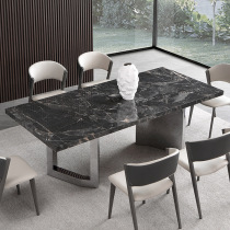 Will-style Light Lavish Rockboard Table Minima Home Square High-end Thickening Downhanging Stainless Steel Mirror Table Design Sensation