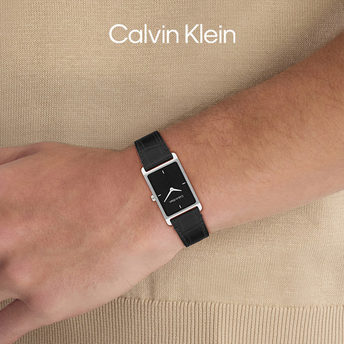 【秋冬新品】CalvinKlein官方正品CK手表绅士方表男士石英表腕表 - 图1