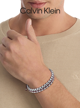 【双11】CalvinKlein官方正品CK手链男反叛手链编织手绳